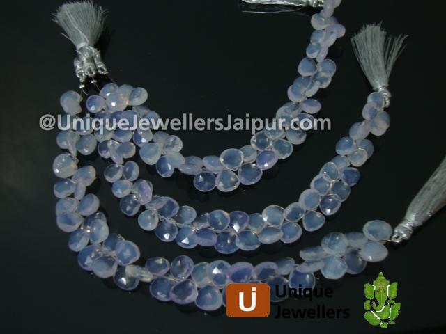 Scorolite Faceted Heart Beads